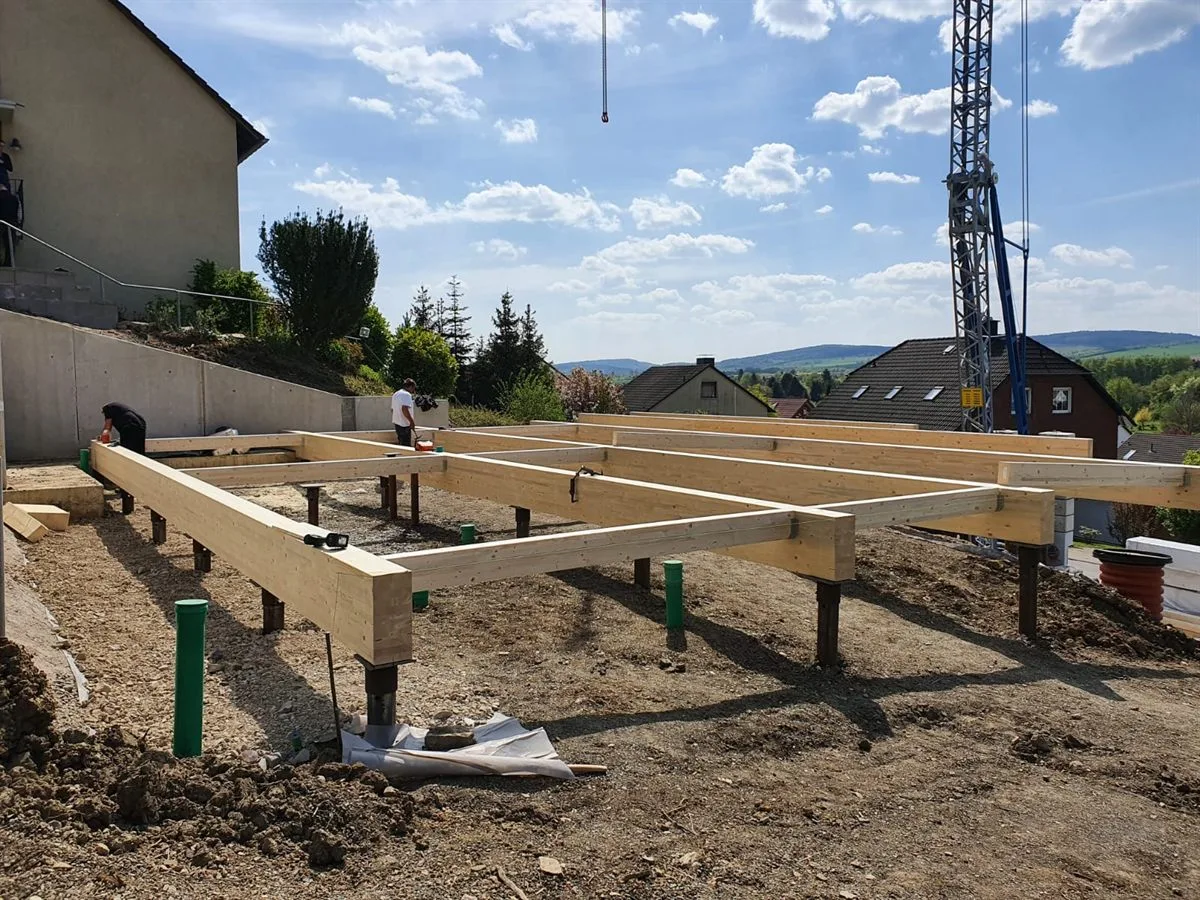 Gotowy fundament na palach śrubowych
